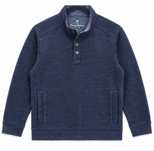 Tommy Bahama Cascade Fade Button Mock | Coastline
