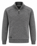 Point Zero 1/4 Zip Sweater | Charcoal Black
