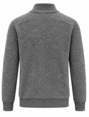 Point Zero 1/4 Zip Sweater | Charcoal Black