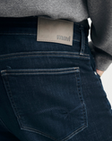 Mavi Zach Straight Leg Jeans Regular Rise | Rinse Brushed Feather Blue