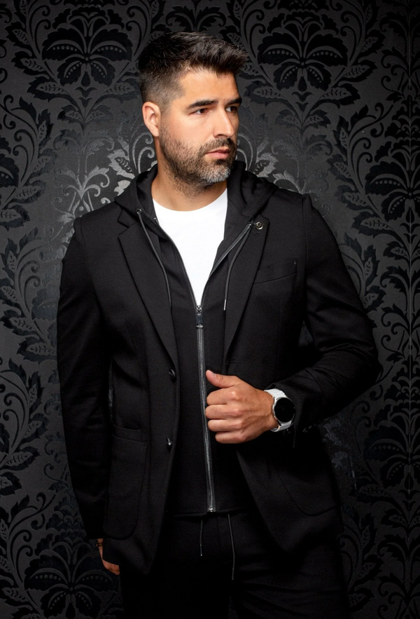 Au Noir Blazer Giacomo Hooded | Black