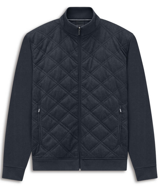 Bugatti Quilted Sweater Jacket | Navy