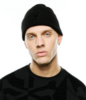 Psycho Bunny Men's Leighton Merino Beanie | Black