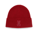 Psycho Bunny Men's Leighton Merino Beanie | Rhythmic Red