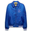 Psycho Bunny  Men's Nathaniel Satin Coach Jacket | Blue
