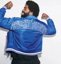 Psycho Bunny  Men's Nathaniel Satin Coach Jacket | Blue