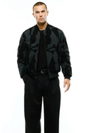 Psycho Bunny Men's Angus Reversible Bomber | Black