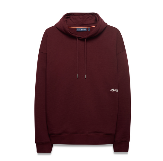 Psycho Bunny Men's Lenny Wordmark Hoodie | Burgundy