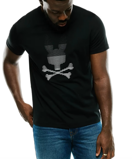 Psycho Bunny Men's Slade Bunny Graphic Tee | Black