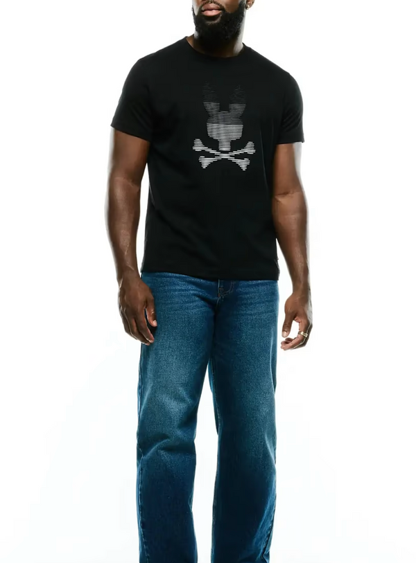 Psycho Bunny Men's Slade Bunny Graphic Tee | Black