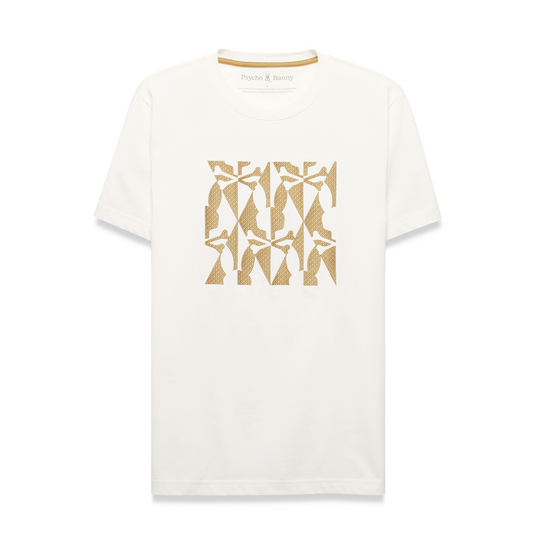 Psycho Bunny Men's Angus Tee | Ecru