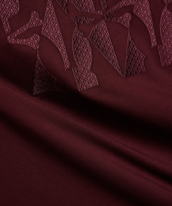 Psycho Bunny Angus Graphic Tee | Burgundy