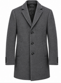 Calvin Klein Wool Blend Coat | Medium Grey