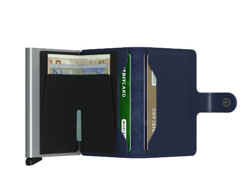 Secrid Mini Wallet in Navy - Caswell's Fine Menswear