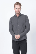 7 Downie St. Amore 360° Stretch Shirt | Black - Caswell's Fine Menswear