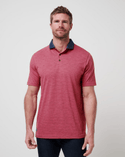 Travis Mathew Common Interest Polo | Rose Wine - Caswell's Fine Menswear