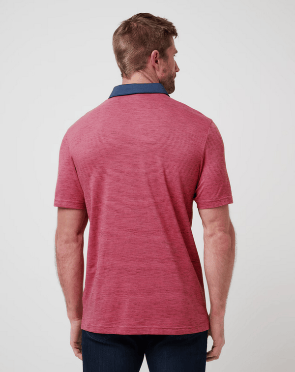 Travis Mathew Common Interest Polo | Rose Wine - Caswell's Fine Menswear
