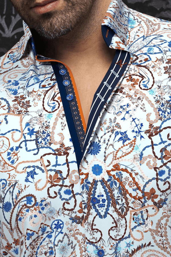 Au Noir Shirt | ABERDEEN, Light Blue - Caswell's Fine Menswear