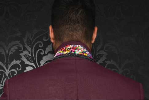 Au Noir Blazer | BARTOLO, Burgundy