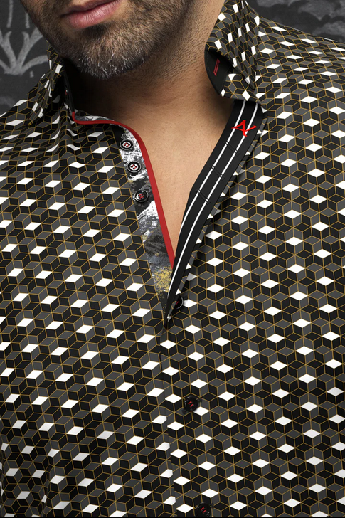 Chemise Au Noir | SUARINO, Black Gold