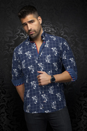 Au Noir Shirt | DISTEFANO, Navy