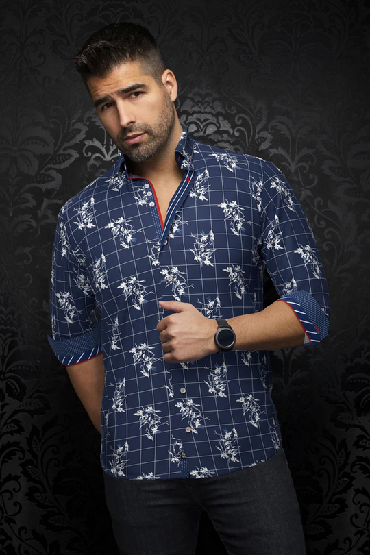 Au Noir Shirt  | DISTEFANO, Navy