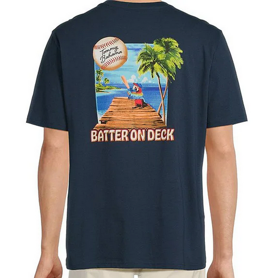 Tommy BahamaBatter On Deck Short Sleeve T-Shirt | Navy