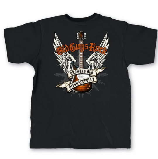 Old Guys Rock T-Shirt Rock T-Shirt | Black