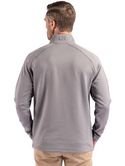 Cutter & Buck Peshastin Fleece Recycled Mens Half Zip Pullover | Grey Heather