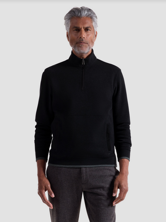 Bugatchi 1/4 Zip Sweater | Black