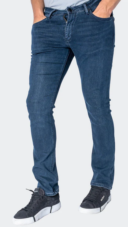 Maceoo Stretch Jean Straight | Blue