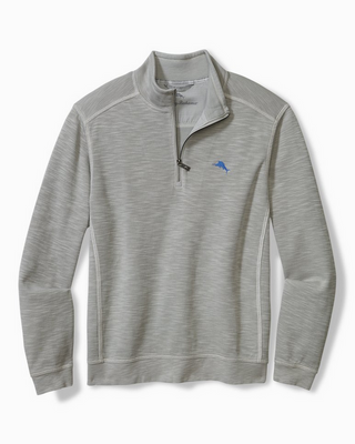 Tommy Bahama Tobago Bay Half-Zip Sweatshirt | Smokey Grey