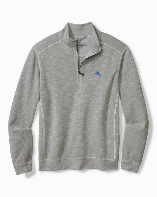 Tommy Bahama Tobago Bay Half-Zip Sweatshirt | Smokey Grey