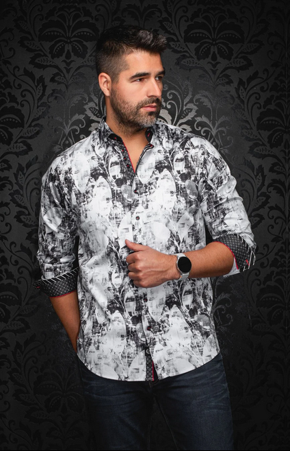 Au Noir Shirt | JASPER, White Black