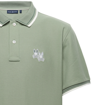 Psycho Bunny Men's Elliot Pique Polo | Sea Spray
