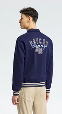 Psycho Bunny Men's Desert Coach Bomber Jacket | Evening Blue