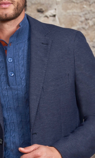 7 Downie St. Hampton Stretch Blazer | Charcoal Navy Mix