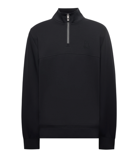Psycho Bunny Men's Zeke 1/4 Zip | Black