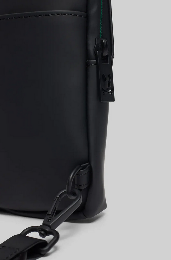 Psycho Bunny Men's Rubberized Crossbody | Black2