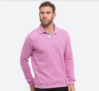 Ethnic Blue SIGNATURE Polo Sweater Soft Touch | Pink