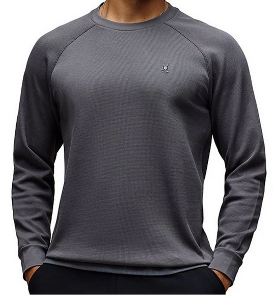Psycho Bunny Men's Long Sleeve Evans | Blackened Pearl