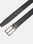 Lloyd Textured Leather Belt | Navy