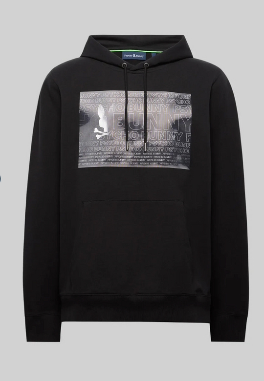 Psych Bunny Men's Jarvis Hologram Hoodie | Black
