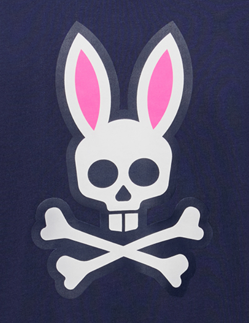Psycho Bunny Men's Rex Graphic Tee | Evening Blue