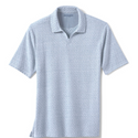 Johnston & Murphy - Polo à col en V - Sedona - Bleu clair