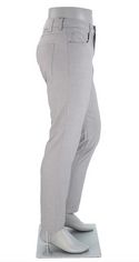 Alberto Regular Fit Pipe Ceramica Pant 1942, Salt N Pepper