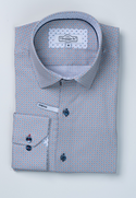 7 Downie St. Shirt Long Sleeve | Orange Blue