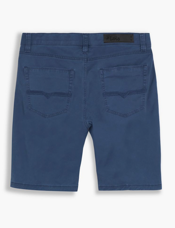 Lois Dennis Twill Bermuda Short | Indigo