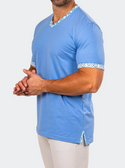 Maceoo V Neck Tee EDISON MARTHYR0005 | Blue