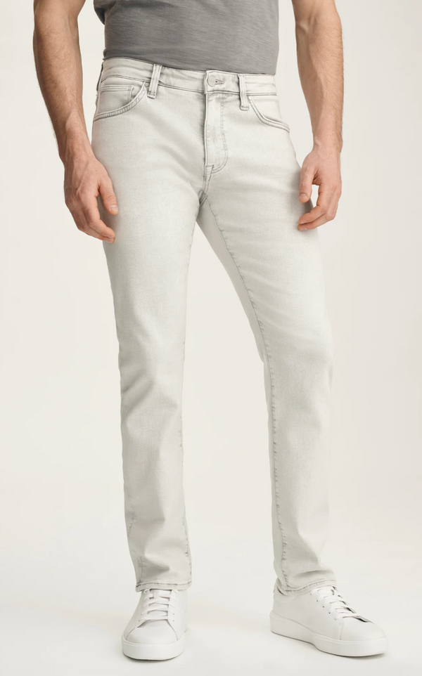 34 Heritage Cool Tapered Leg Jeans In Ice Grey Organic Ultra